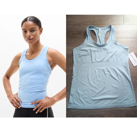 Athleta | Momentum Seamless Tank In Mist Blue - Picture 1 of 8